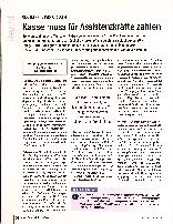 Vorschauseite 1: Kasse muss für Assistenzkräfte zahlen