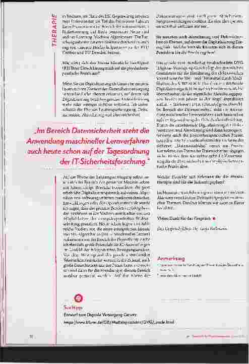 Vorschauseite 3: Big Data und künstliche Intelligenz - Freund oder Feind? Im Gespräch mit Armin Keivandarian