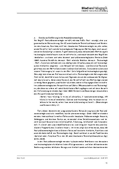 Vorschauseite 4: Lernen in Interface-Beziehungen: Eine anthropologisch-postphänomenologische Deutung