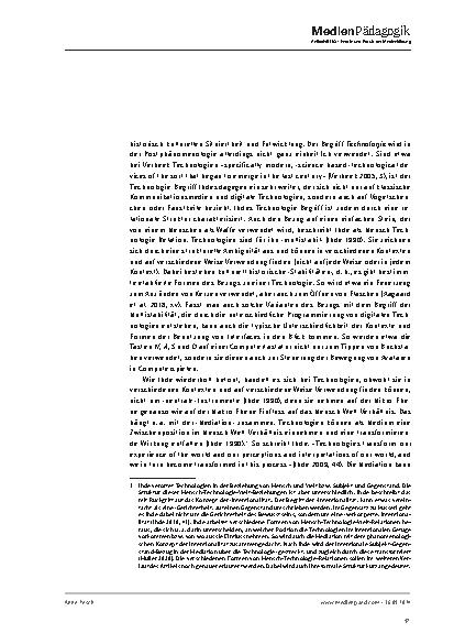 Vorschauseite 5: Lernen in Interface-Beziehungen: Eine anthropologisch-postphänomenologische Deutung