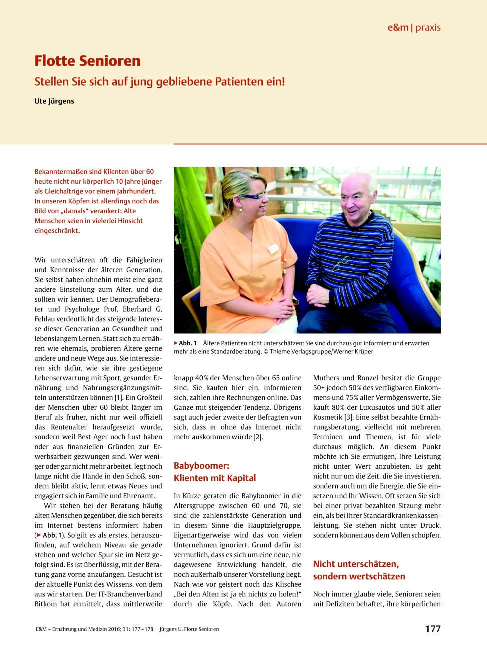 Vorschauseite 1: Flotte Senioren