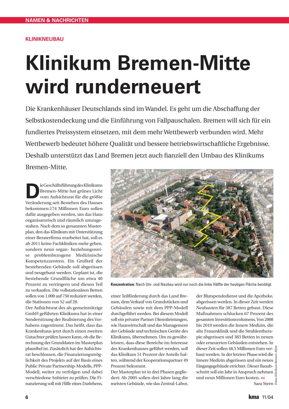 Vorschauseite 1: Klinikum Bremen-Mitte wird runderneuert