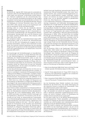 Vorschauseite 2: Effizienz in der Ergotherapie: Umgang mit Klient*innenansturm und Wartelisten
