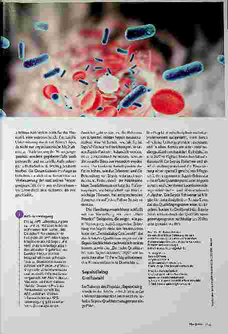 Vorschauseite 2: Patientensicherheit: Sepsis geht alle an.