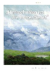 Vorschauseite 1: "Himmelmalen ist wie Gottesdienst."