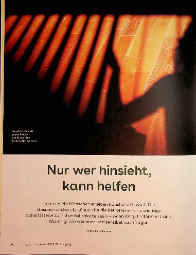 Vorschauseite 1: Nur wer hinsieht, kann helfen