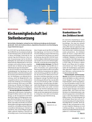 Vorschauseite 1: Kirchenmitgliedschaft bei Stellenbesetzung