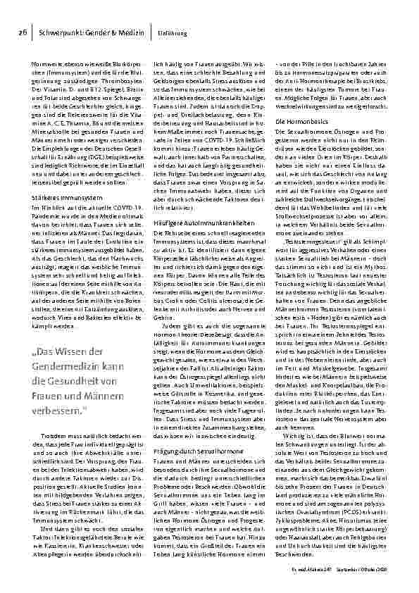 Vorschauseite 4: Kein kleiner Unterschied: Warum Frauen eine andere Medizin brauchen