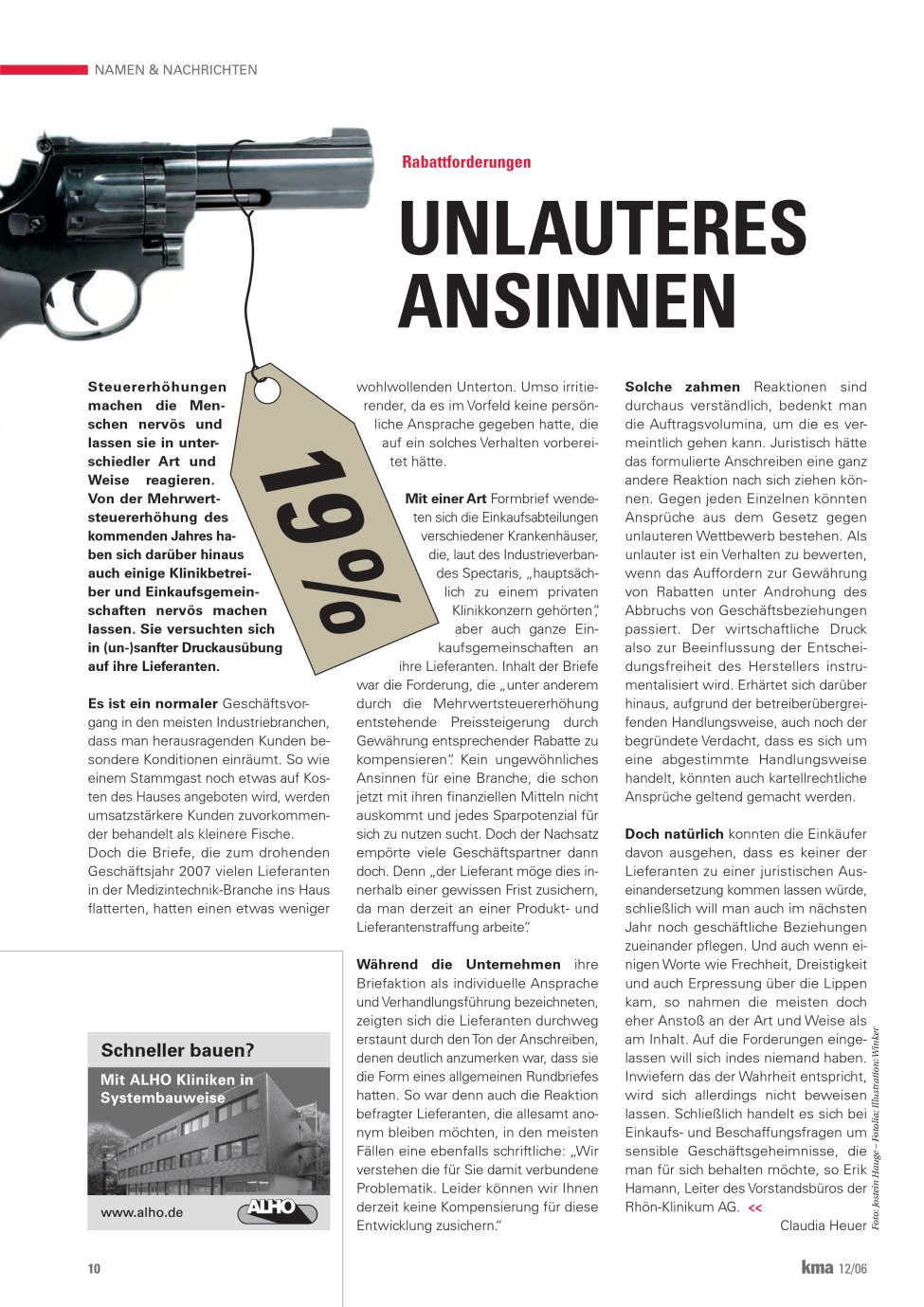Vorschauseite 1: Unlauteres Ansinnen