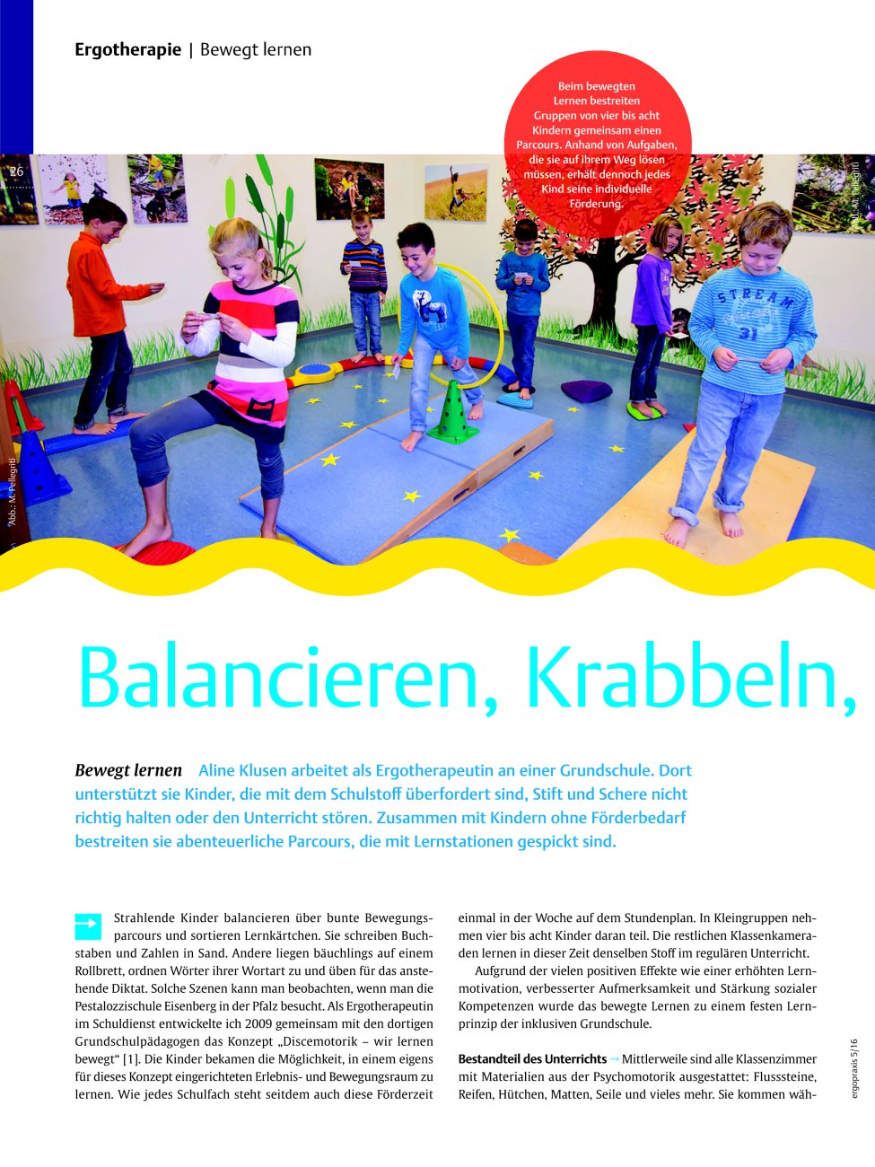 Vorschauseite 1: Balancieren, Krabbeln, Lernen ? Bewegt lernen
