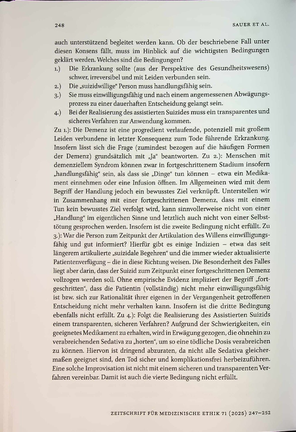Vorschauseite 2: Wunsch nach Suizidassistenz bei fortgeschrittener Demenz