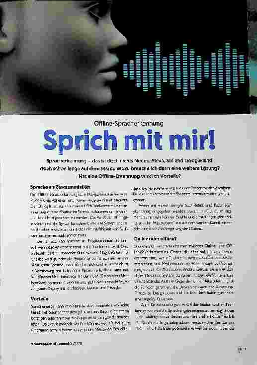 Vorschauseite 1: Sprich mit mir!