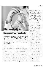Vorschauseite 1: Klimaschutz ist Gesundheitsschutz