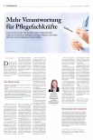 Vorschauseite 1: Mehr Verantwortung für Pflegefachkräfte