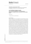 Vorschauseite 1: Zur Stofflichkeit digitaler Medien: Diskurse, Wahrnehmungspräferenzen und mediendidaktische Anregungen im Umgang mit Stoffen und Materialien im Kontext digitaler Bildung.