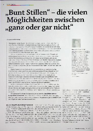 Vorschauseite 1: „Bunt Stillen“ - die vielen Möglichkeiten zwischen „ganz oder gar nicht“