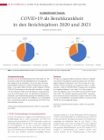 Vorschauseite 1: COVID-19 als Berufskrankheit in den Berichtsjahren 2020 und 2021
