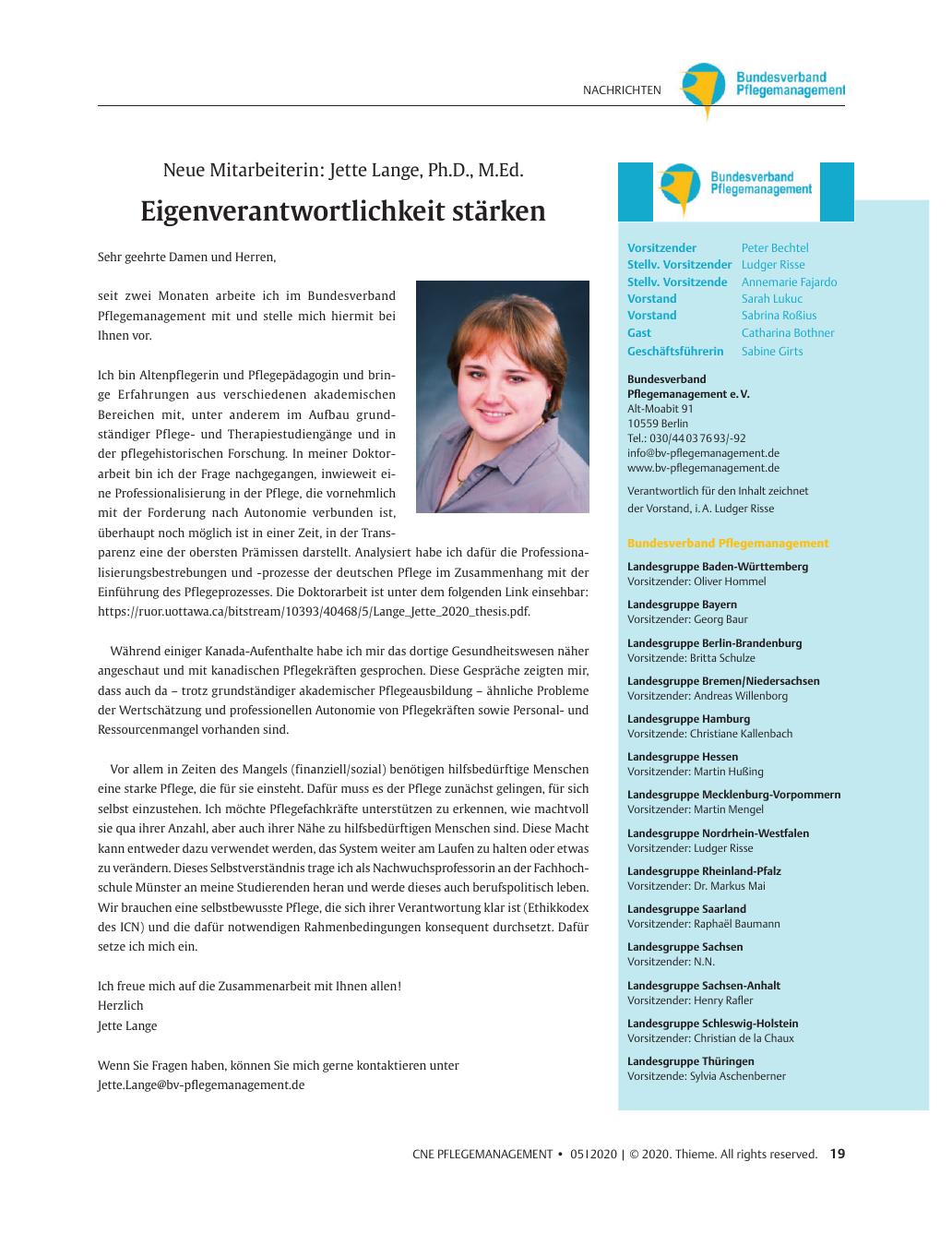 Vorschauseite 1: Eigenverantwortlichkeit stärken