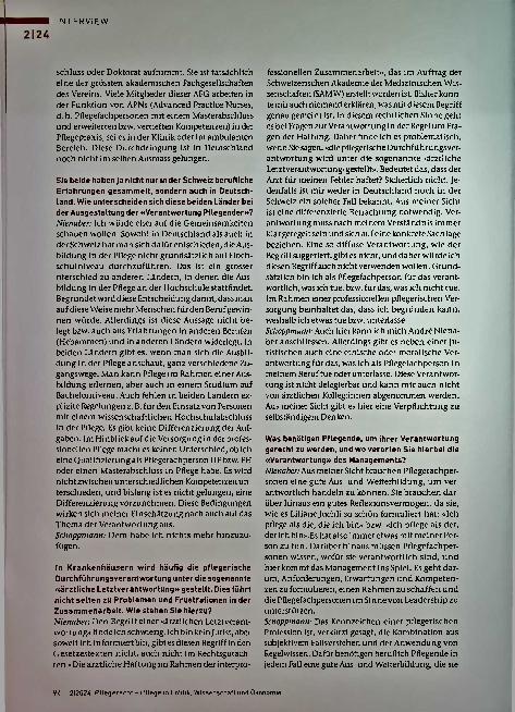 Vorschauseite 3: Interview mit Dr. Schoppmann, S. ; Dr. Nienaber, A.