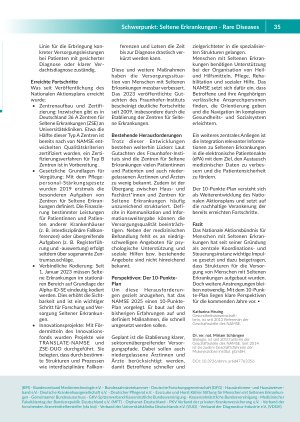 Vorschauseite 2: Bündnis für gemeinsames Handeln in der Versorgung Seltener Erkrankungen