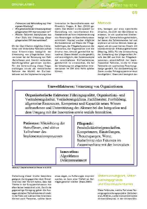 Vorschauseite 3: Delirmanagement - Pflegerische Interventionen und Faktoren, die deren Implementierung aus Sicht der Pflegenden beeinflussen
