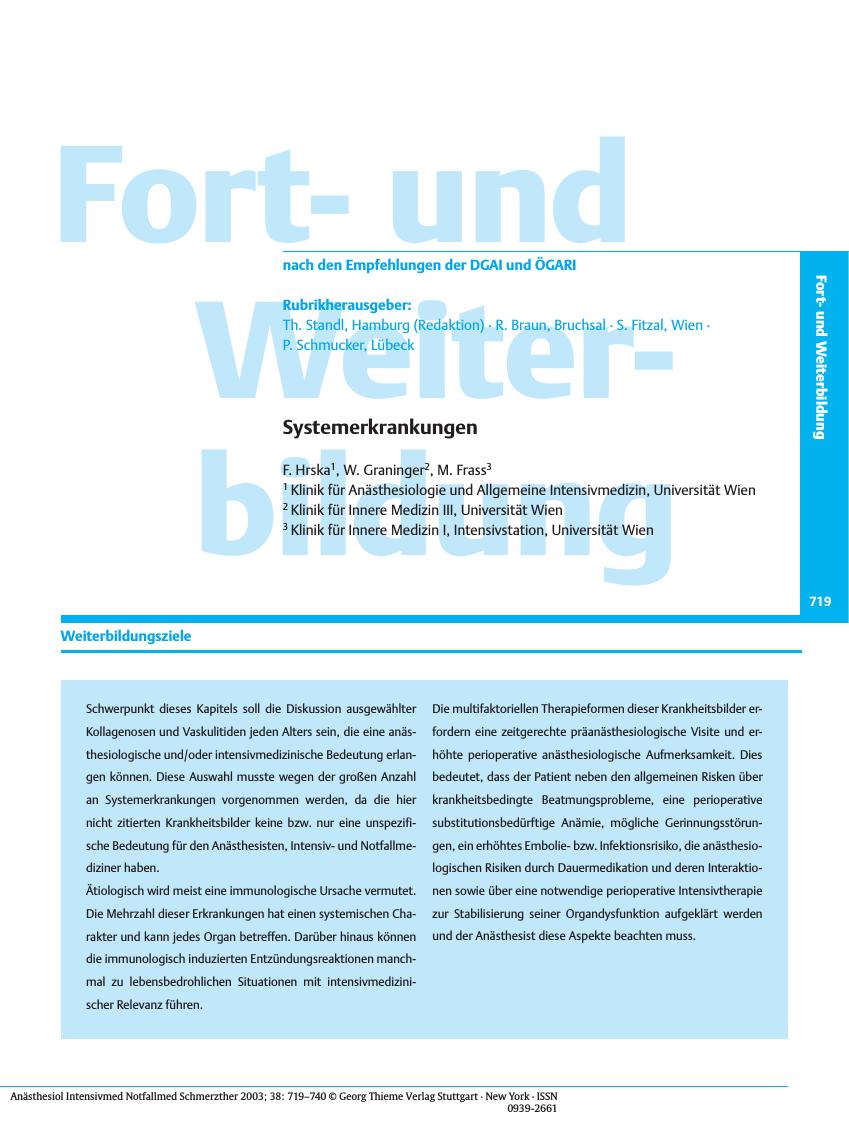 Vorschauseite 1: Systemerkrankungen
