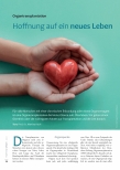 Vorschauseite 1: Organtransplantation: Hoffnung auf ein neues Leben