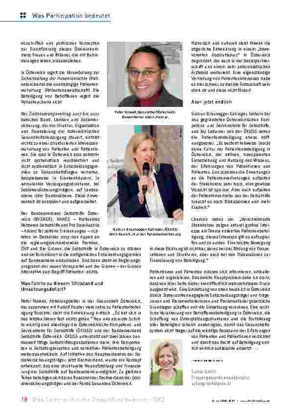Vorschauseite 2: Mit uns, nicht über uns