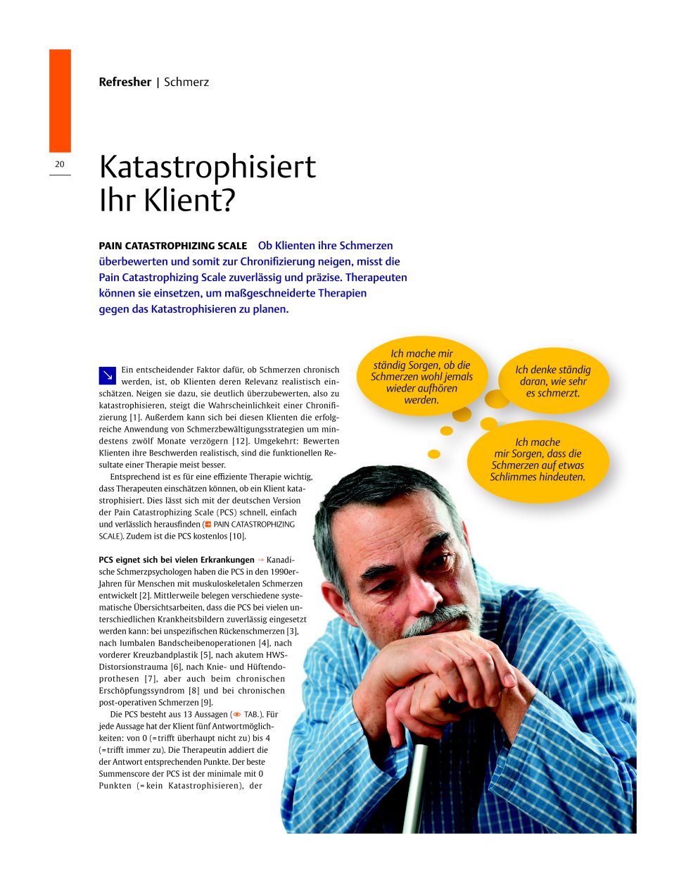 Vorschauseite 1: Katastrophisiert Ihr Klient? ? Pain Catastrophizing Scale