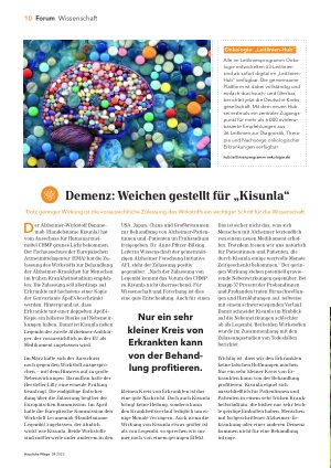 Vorschauseite 1: Demenz: Weichen gestellt für „Kisunla“