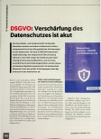 Vorschauseite 1: DSGVO: Verschärfung des Datenschutzes ist akut
