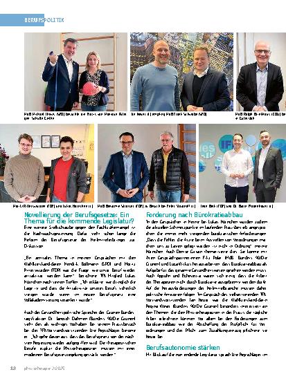 Vorschauseite 3: SHV Winteraktion: IFK im Dialog mit Politikern