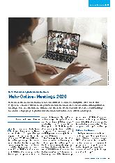 Vorschauseite 1: In 94 Prozent der großen Unternehmen: Mehr Online-Meetings 2020