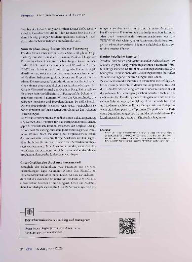 Vorschauseite 5: Von Transplantationspatienten bis Orphan-Drugs