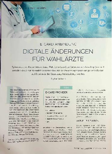 Vorschauseite 1: E-Card Anbindung Digitale Änderungen für Wahlärzte