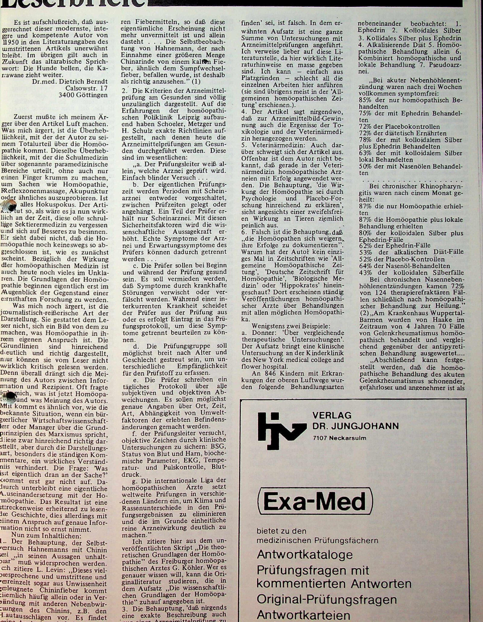 Vorschauseite 2: Leserbriefe