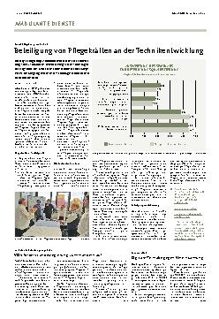 Vorschauseite 1: Beteiligung von Pflegekräften an der Technikentwicklung