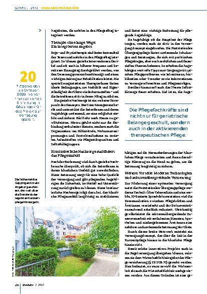 Vorschauseite 3: Verfrühte Heimeinzüge vermeiden