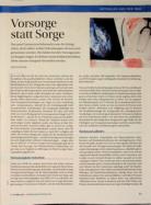 Vorschauseite 1: Vorsorge statt Sorge