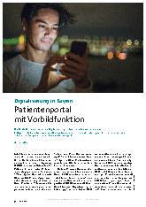 Vorschauseite 1: Digitalisierung in Bayern: Patientenportal mit Vorbildfunktion