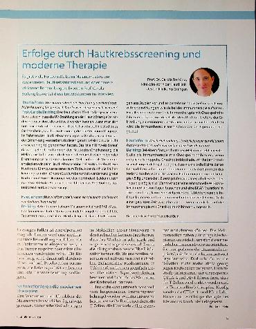 Vorschauseite 2: Schwarzer Hautkrebs früh erkannt - früh gebannt
