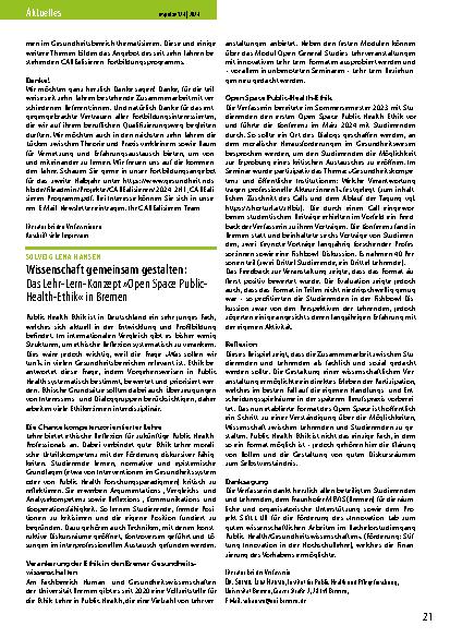 Vorschauseite 2: Realisieren feiert zehnjähriges Bestehen.