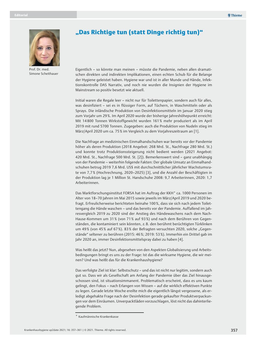 Vorschauseite 1: „Das Richtige tun (statt Dinge richtig tun)“