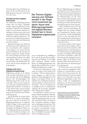 Vorschauseite 3: Digitalisierung: Chancen und Risiken für Lernende mit Behinderungen
