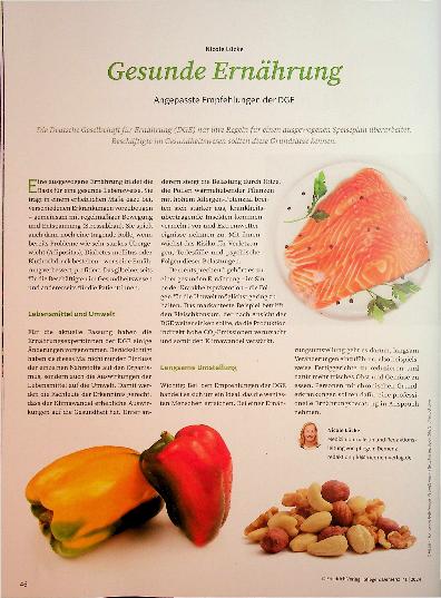 Vorschauseite 1: Gesunde Ernährung: Angepasste Empfehlungen der DGE