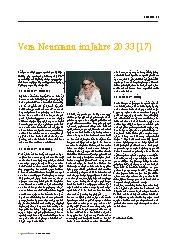 Vorschauseite 1: Vera Neumann im Jahre 2033 (17)