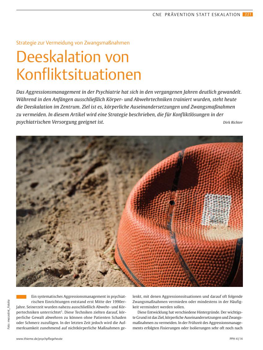 Vorschauseite 1: Deeskalation von Konfliktsituationen