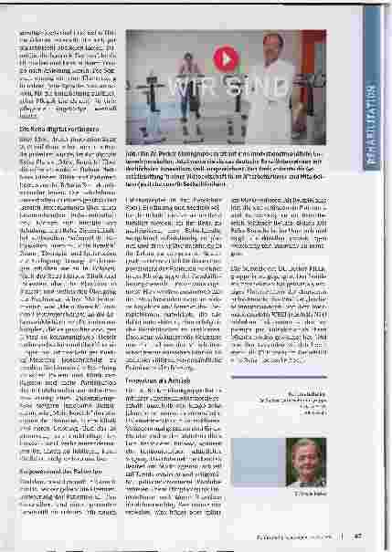 Vorschauseite 3: Die Rehabilitation des 21. Jahrhunderts gestalten. Innovationen denken und erschaffen.