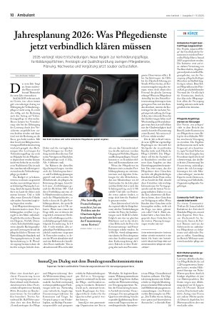 Vorschauseite 1: Jahresplanung 2026: Was Pflegedienste jetzt verbindlich klären müssen