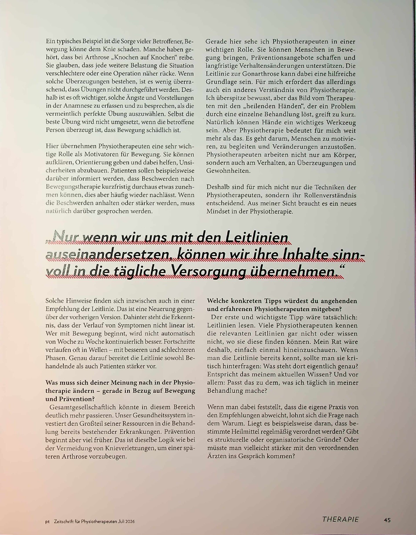 Vorschauseite 4: Leitlinien-Update zu Gonarthrose Teil 1